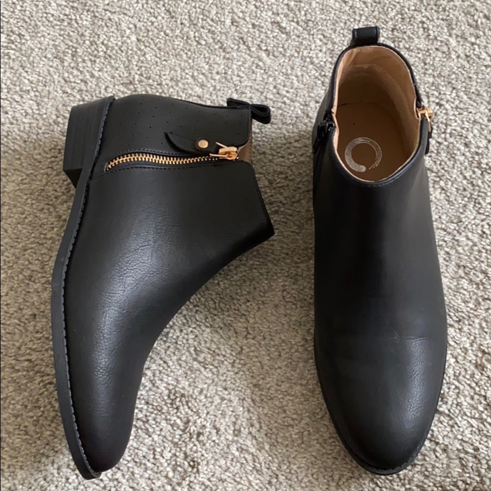 Black ankle boots